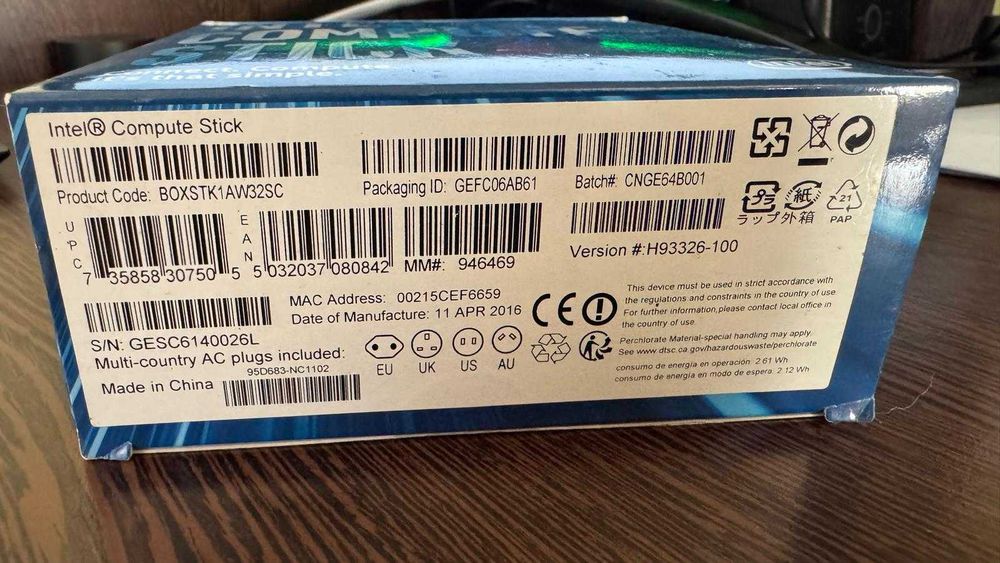 Calculator Intel Compute stick si windows 10, 500 lei