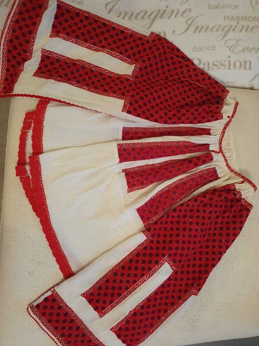 Costum Rucar/Muscel cu fir metalic (Camasa cu fir Rucar)