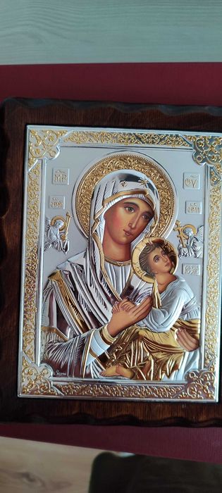 Icoana diptic argint