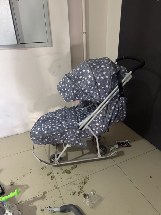 Продам коляску санки 2в1