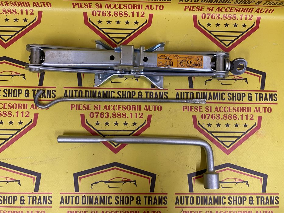 Cric auto original Nissan MICRA NOTE cu cheie roata coarba 995503VV0A