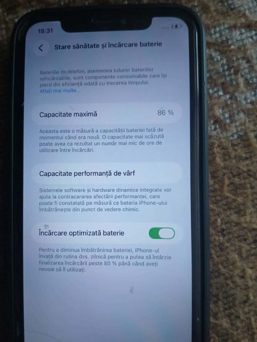 Iphone 11 cu sanatatea 86