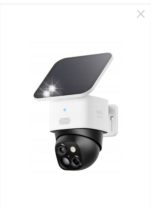 Външна камера за наблюдение Eufy S340, 360°, соларно захранване