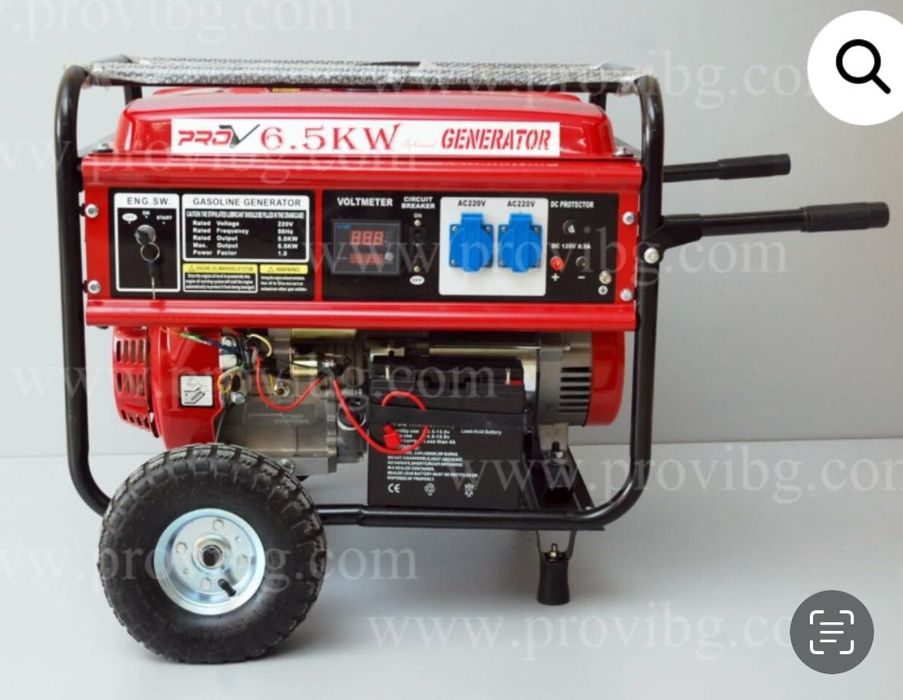 Генератор за ток 6,5 КВ с ел. старт и дигитален дисплей