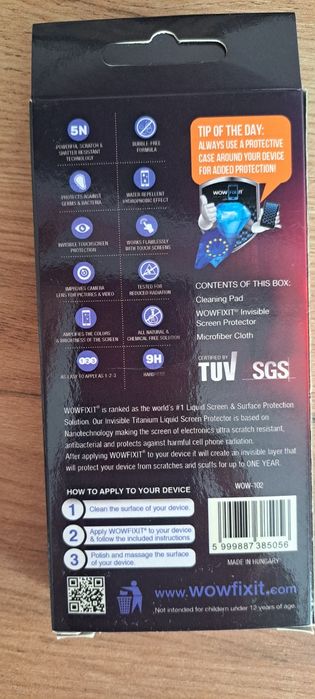 Антибактериален течен протектор за телефон Wowfixit