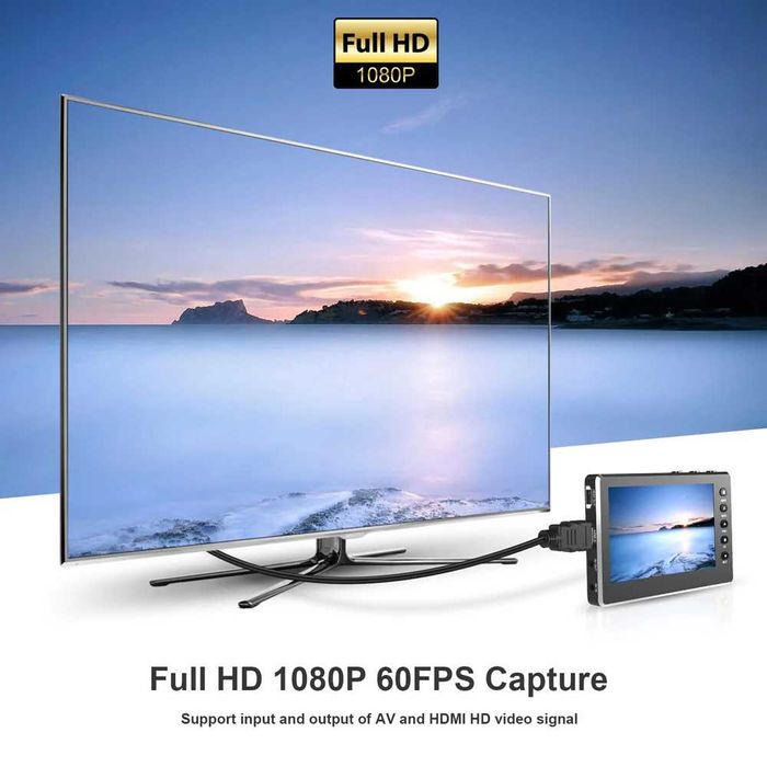 Видео рекордер Digitnow HD Video Capture Box 1080p 60fps 5" OLED Екран