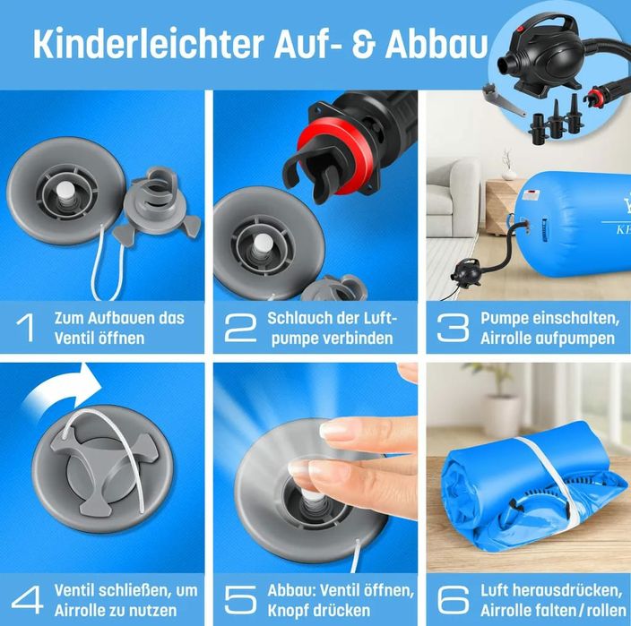 Rulou gonflabil gimnastică