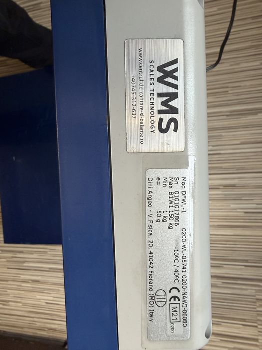 Cântar platformă Dini Argeo PBX150 + indicator DFWL-1 (150kg) NOU