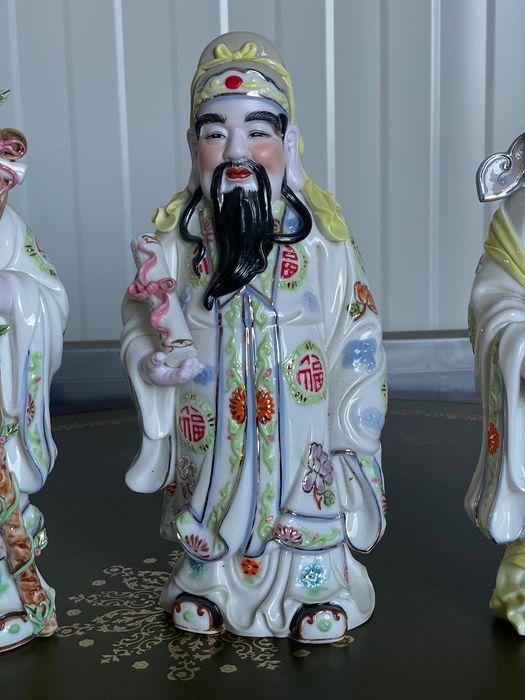 Figurine din portelan Fu, Lu si Shou
