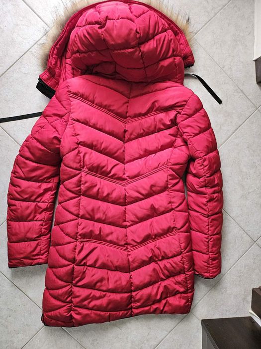 Дамско зимно яке с естествен пух