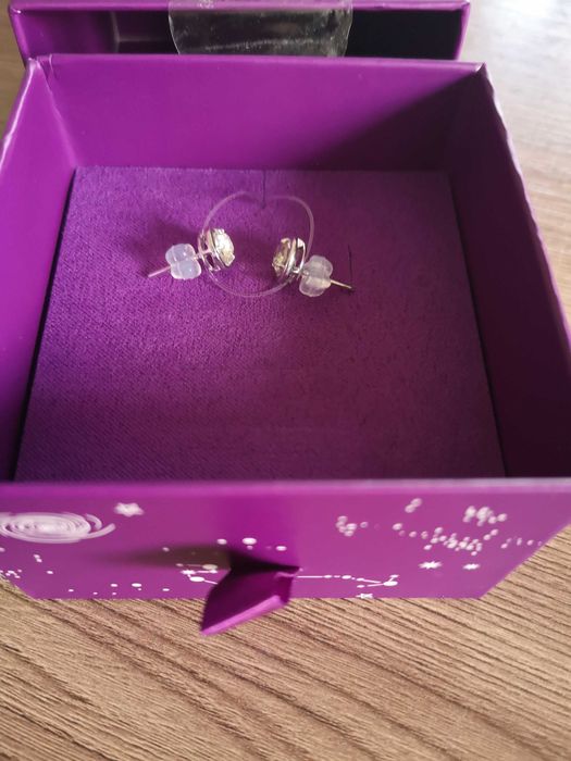 серги из серебра с фианитами