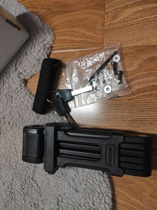 Antifurt  FISCHER pliabil cu suport prindere pe bicicleta, 2 chei, 85 cm
3.6