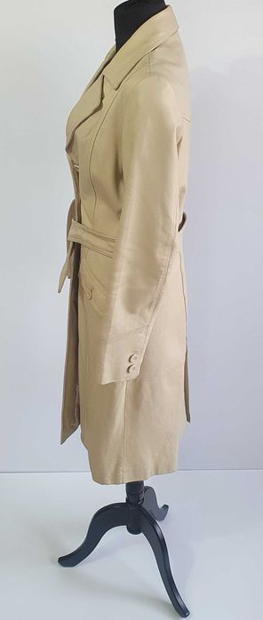 Haina geaca trench Amisu piele naturala marimea 36