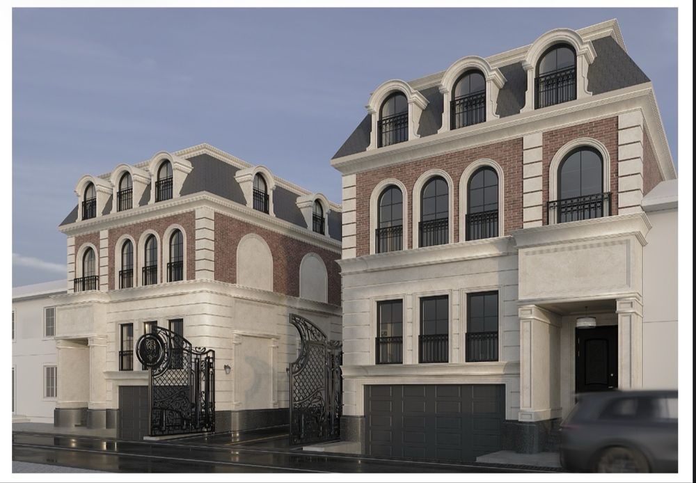 Современный 3х уровневый  новый евро дом