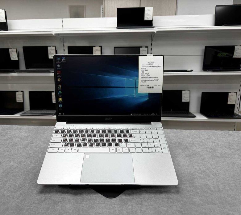 ACER Celeron*ОЗУ 8*Ssd 128* бюджетный ноутбук для офиса