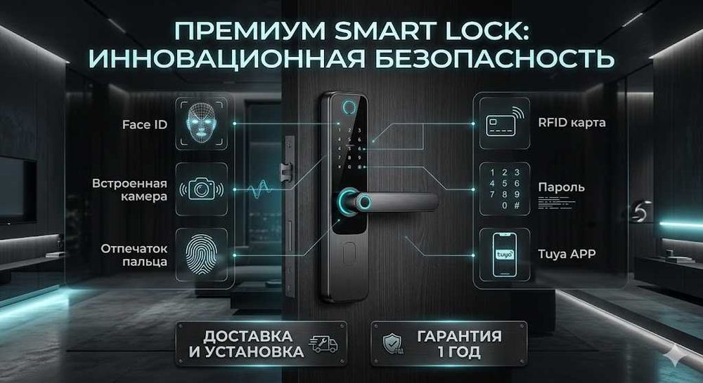 Электронный биометрический замок с отпечатком пальца и Wi-Fi