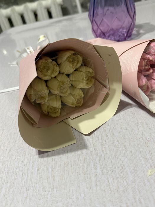 Шоколадный тюльпан съедобный