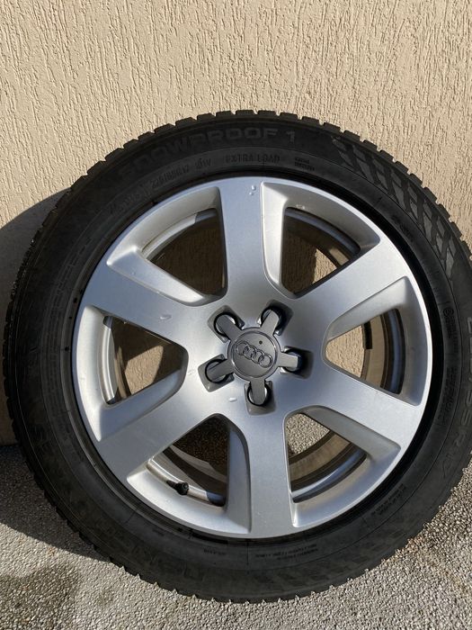 Set jante audi originale R17 cu anvelope de iarna Nokian