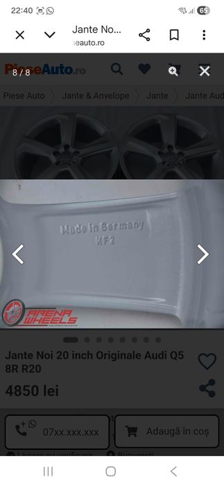 Jante R20 Audi SQ8