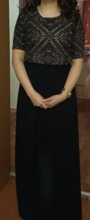 Черное вечернее платье