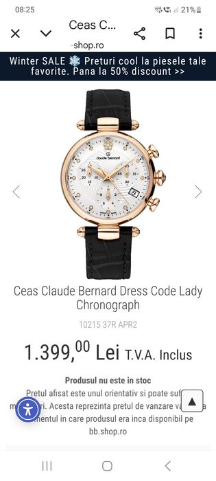 Ceas de dama  Claude Bernard