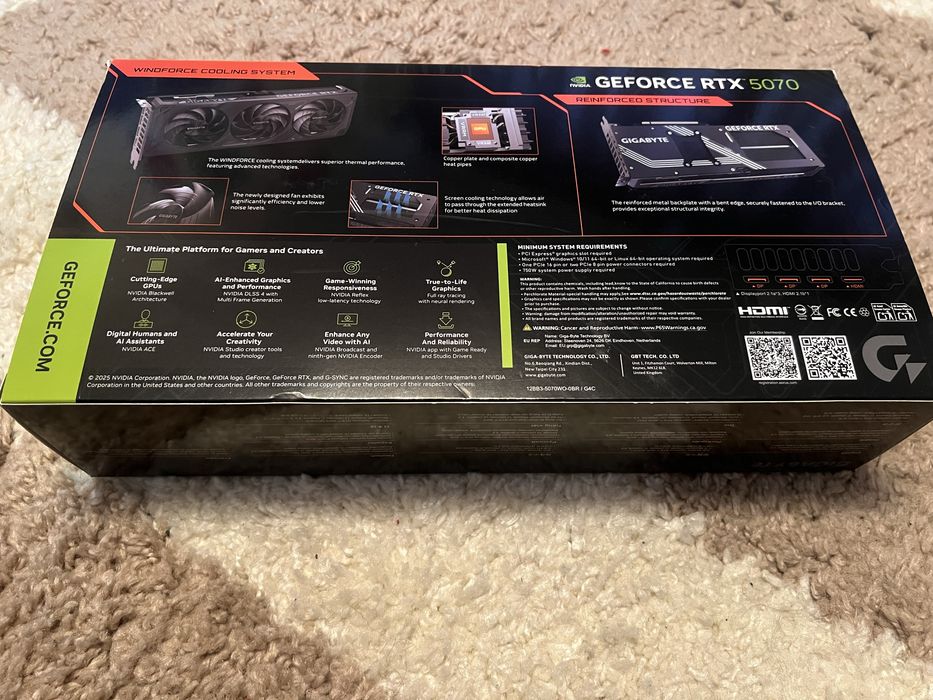 GIGABYTE GeForce RTX 5070 Gaming OC 12G