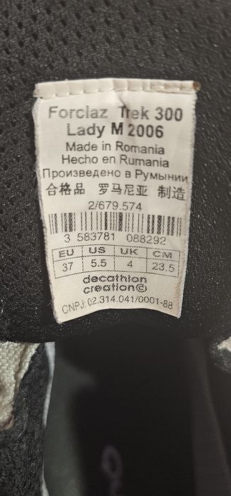Bocanci de dama pt munte Quechua Forclaz marime 37