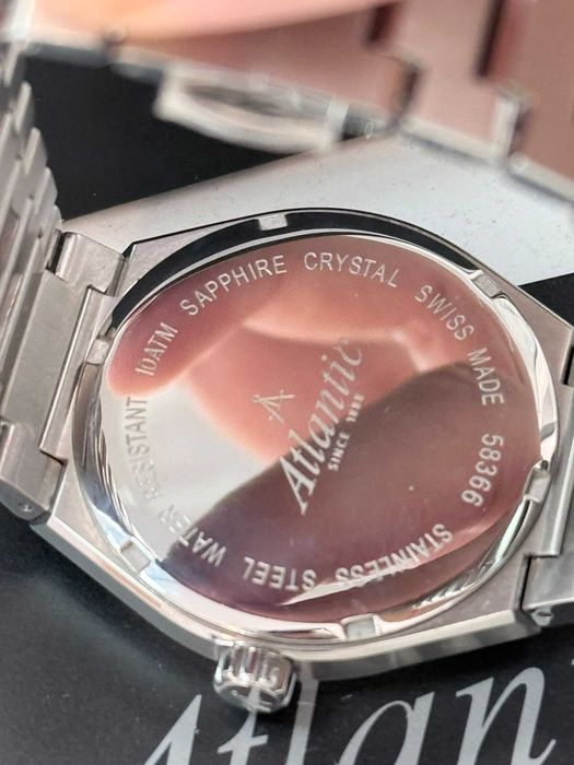 [10017] Ceas Atlantic Seawave Albastru Sunray Quartz / Amanet Tulcea