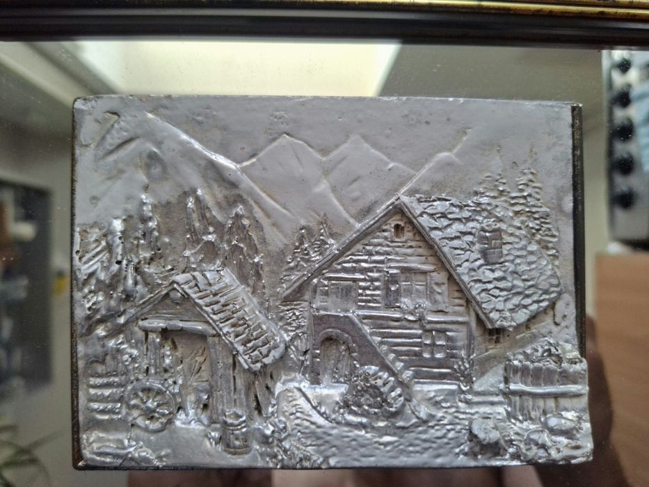 Tablou argintat pe oglinda