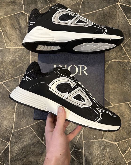 Adidasi Sneakers Christian Dior B30 Black&White - Full Box