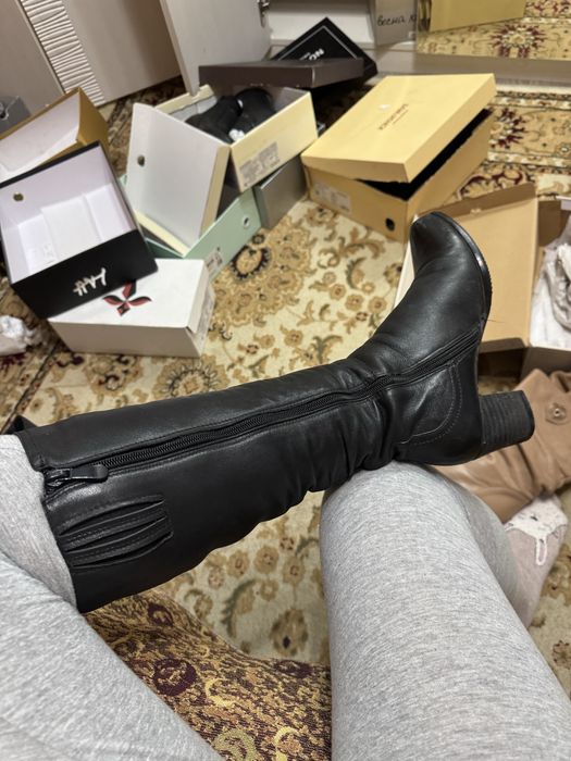 Зимние сапоги кожа 36 размер