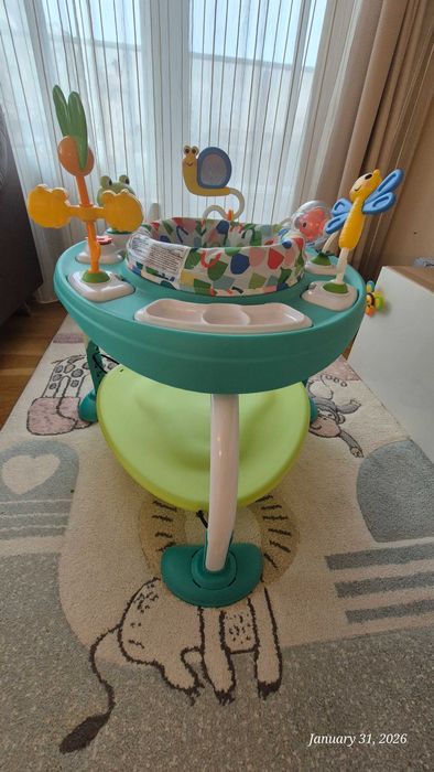 Бебешко бънджи и активен център маса 2в1 Bright Starts Bounce Bounce