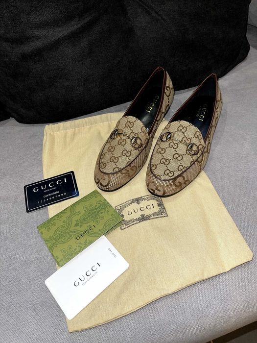 гучи gucci обувки равни мокасини еспадрили пантофки бежови кафяви топ