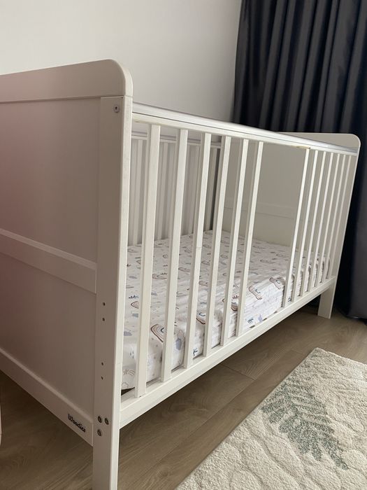 Patut transformabil Woodies + saltea