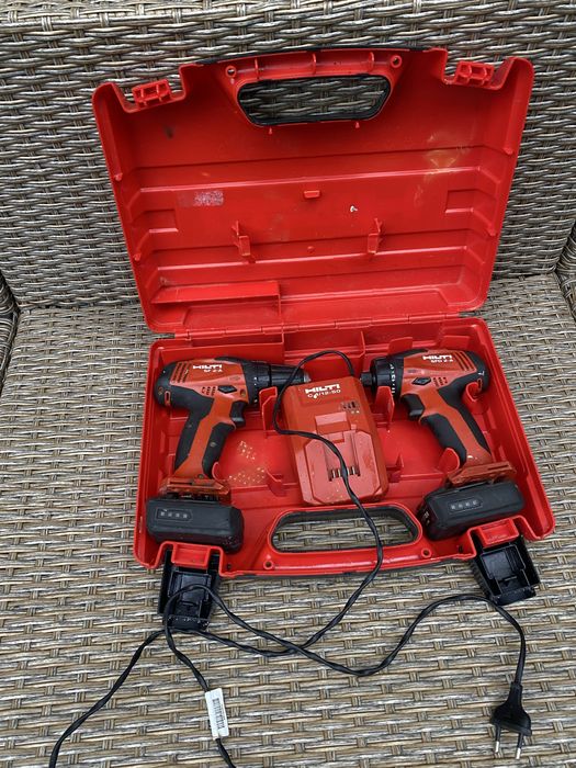 Kit Scule 12V Hilti SF 2-A și SFD 2-A – 2 Acumulatori + Încărcător + Valiză