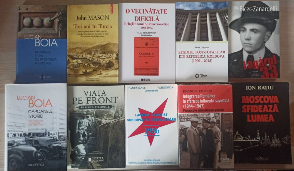 Carti de istorie despre istoria romanilor, comunism in Romania, Romania in razboaiele mondiale (lichidare biblioteca)