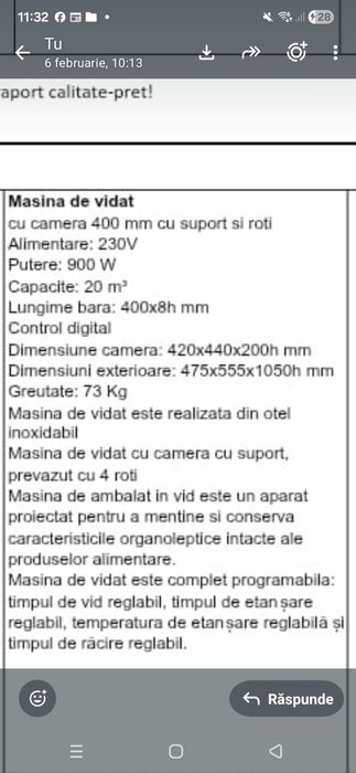 Maşină de vidat   Maxima Deluxe Vacuum Packing Machine,    5.300 Ron