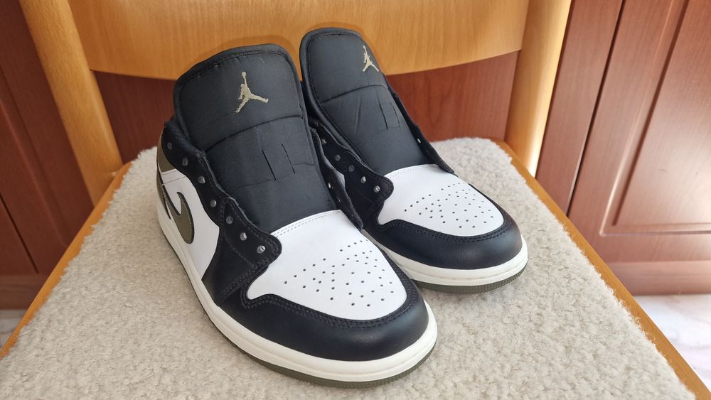 The Nike Air Jordan 1 Low 'Black Toe Medium Olive'