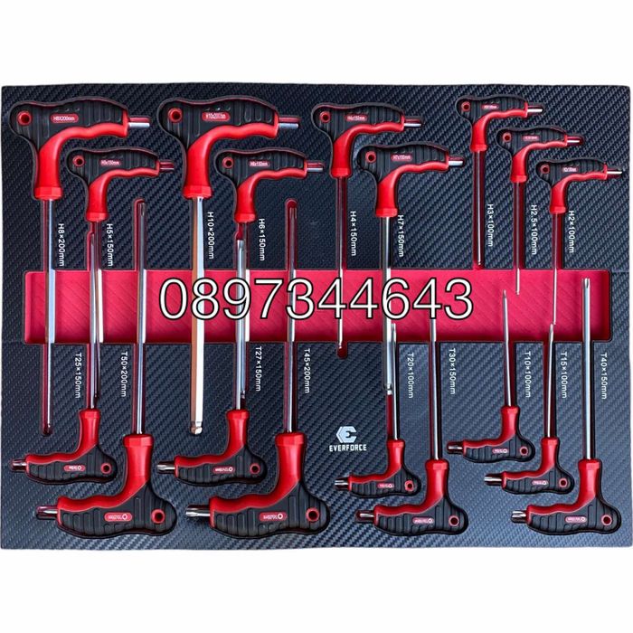 Професионален шкаф с инструменти EVERFORCE 251 части