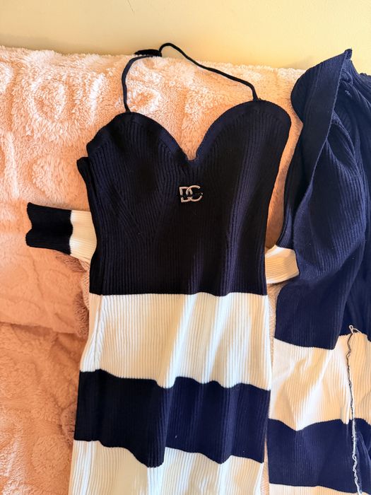 Комплект рокля и жилетка D&G