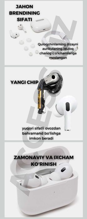 AirPods Pro 2 simsiz quloqchin 85 000 so'mga