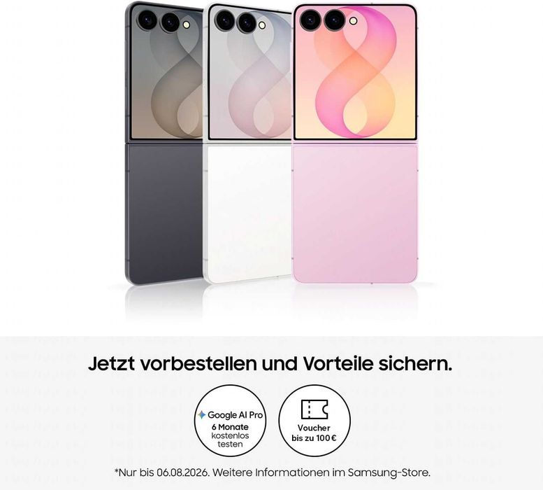Samsung Galaxy Z Flip 8 F776B 5G Dual Sim 12GB RAM 256GB - Cream, Graphite, Pink Нов! 2г. Гаранция!