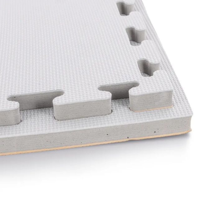 Татами 100x100x2см EVA подова настилка,пъзел антихлъзгаща/дърво/сиво