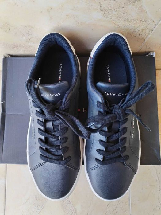 Tommy Hilfiger - страхотни мъжки кецове ЕСТЕСТВЕНА КОЖА 44