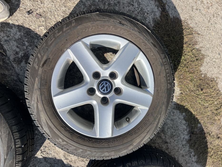 Джанти със ЗИМНИ гуми 195/65/15 за VW: Jetta , Golf, Caddy,Touaran 15”