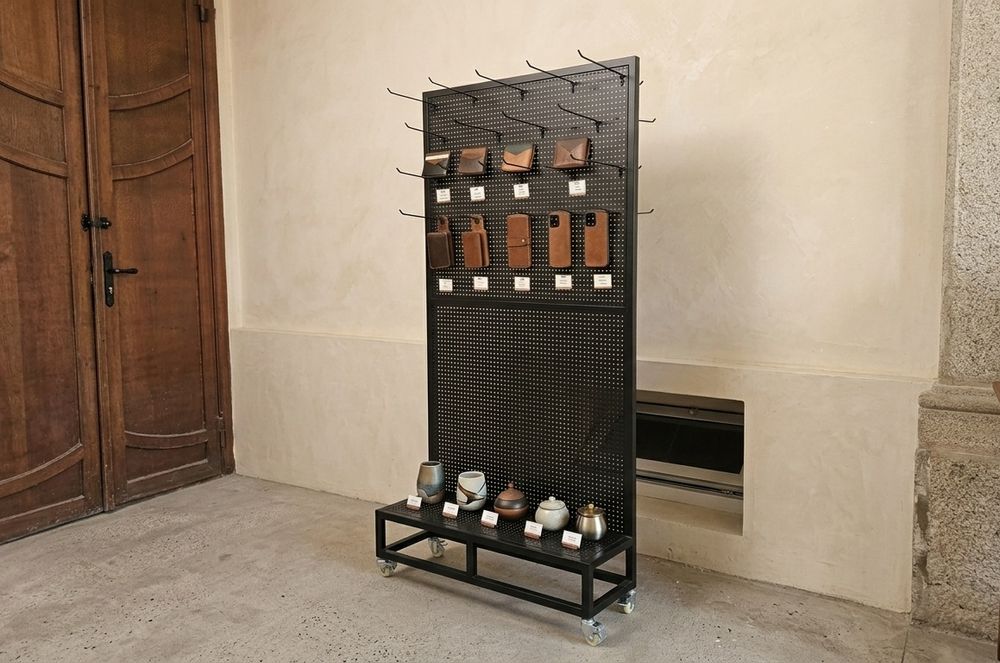 Стеллаж. Икки томонлама темир стеллаж