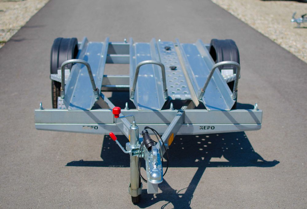 Remorca Platforma Moto Heca 220x150,3 posturi,Fabricat in RO,carte RAR