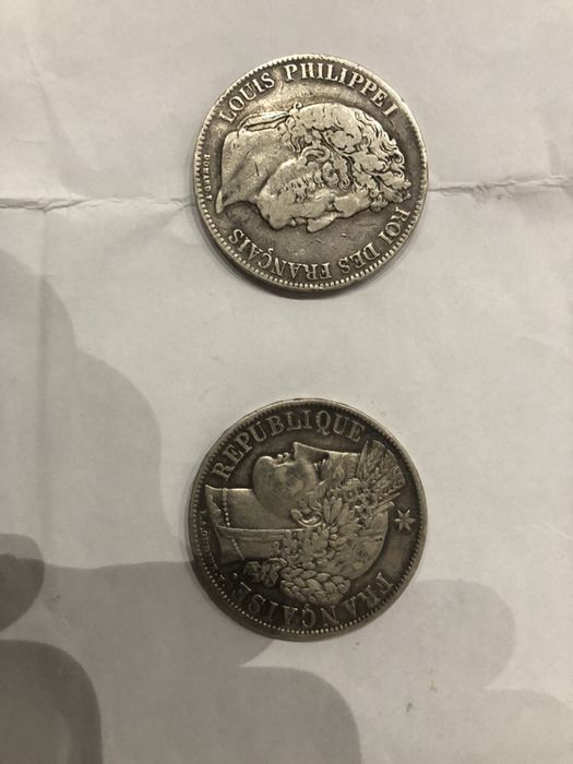 Монеты. Серебрянный франк