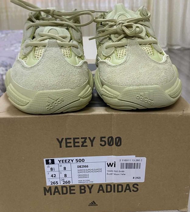 Yeezy Men's 500 adiPRENE® Cushioning Sneakers Moon Yellow