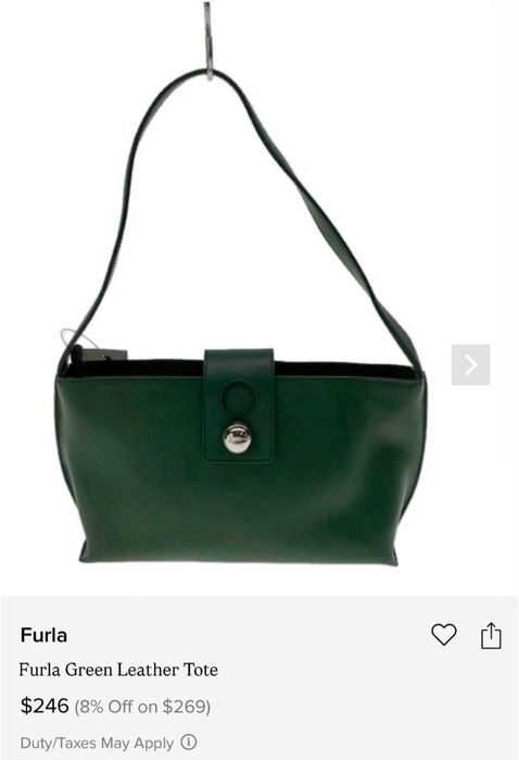 Дамска чанта Furla, естествена кожа